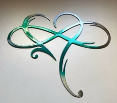 Infinity Heart - Metal Wall Art - Teal Tinged 10 3/4&quot; x 12 1/4&quot; - $30.38