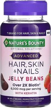 Nature&#39;s Bounty Advanced Hair, Skin, and Nails Jelly Beans 80ct, 1 ea - £27.96 GBP