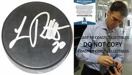 Luc Robitaille LA Kings Red Wings Rangers signed Hockey Puck proof Becke... - $98.99