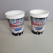 Coors Light SuperBowl XXXIX Plastic Cups 4.5 in Tall Lot of 2 16 OZ - £10.73 GBP