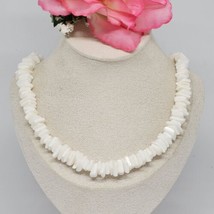 Hawaii Men Women Surfer Jewelry Chunky White Nugget Puka Shell Necklace ... - $12.99