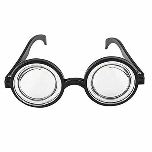 Funny Nerd Thick Lense GEEK GLASSES Professor Bookworm Cosplay Costume Accessory Item image 5