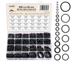 950 Pcs Rubber O-Ring Assortment Kit,  20 Sizes Washer Gasket Set for Pr... - £11.57 GBP
