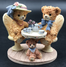 Bainbridge Bears Victoria Taylor &amp; Benjamin Teddy Bear Tea Party Figurine - £9.53 GBP