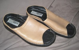 Josef Seibel Women&#39;s Leather Open Toe Slip On Slide Sandals Size 38 - £27.65 GBP