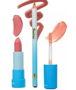 BARBIE X GLAMLITE “SUMMER VACAY” LIP KIT 3 PCS Lipstick, Gloss, Liner-Li... - $39.55 CAD