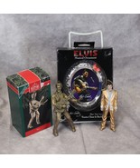 Elvis Presley Musical Ornament and EPE and Hallmark Gold Crown 1992  Lot... - $39.19