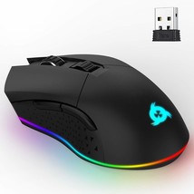 KLIM Blaze Rechargeable Wireless Gaming Mouse RGB New 2022 + High-Precision Sens - £43.44 GBP