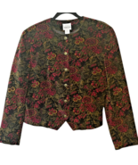 VTG Leslie Fay Sportswear Cotton Tapestry Quilted Women&#39;s Evening Blazer... - $50.91 CAD