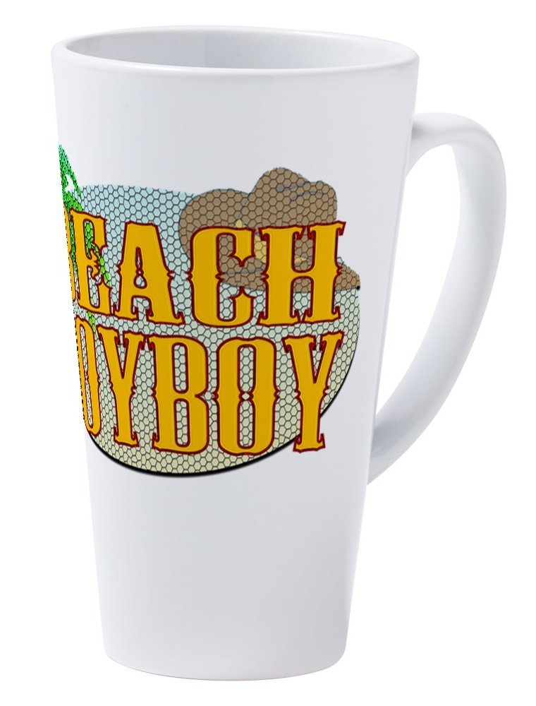 Beach Cowboy 17 oz Latte Mug