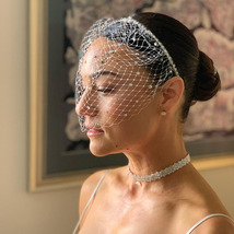 Rhinestone Veil Mesh Headband, Bridal Headpiece, Prom Party Dress Access... - £15.71 GBP