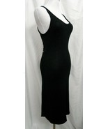 Aritzia Wilfred Free Tank Dress Black Sleeveless Knit Open Back Bodycon LBD - £29.94 GBP