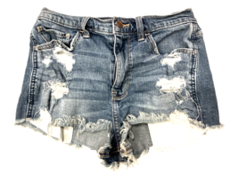 Hollister Shorts Womens Size 3 Blue Denim Vintage Short High Rise Jean D... - £9.24 GBP