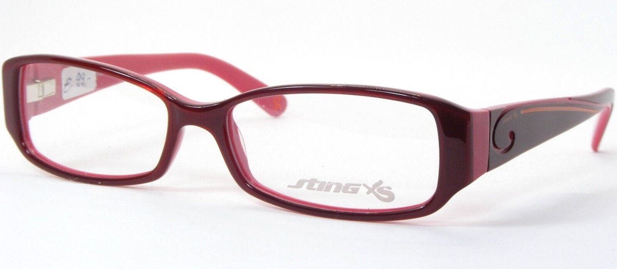 Sting de Rigo VSJ558 0N18 Rouge/Rose/Orange Lunettes Monture 48-14-130mm - $58.40