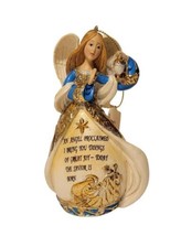 Savior is Born Angel Christmas Religious 4&quot; Tall  Figurine Ornament NEW w/ Tags - £9.56 GBP