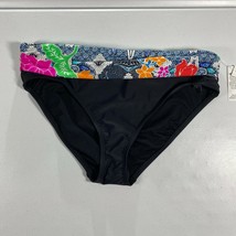 Bikini Bottom Womens 12 Into The Bleu Blue Swim Bathing Suit Stretch New WT - $19.68