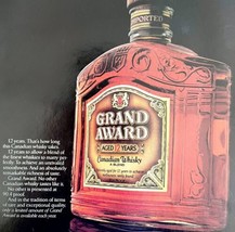 Grand Award 12 Year Canadian Whisky 1979 Advertisement Distillery Alcoho... - $29.99
