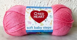 Red Heart Soft Baby Steps Acrylic Yarn - 1 Skein Color Strawberry #9702 - $7.55