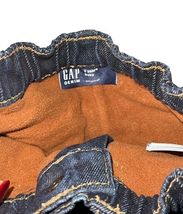 Baby GAP 2T Fleece Lined Jeans Dark Wash Elastic Waist Warm Denim Pants image 2