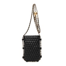Quilted Crossbody Cell Phone Purse for Women Small Soft Leather Chain Pouch Bag  - £20.21 GBP