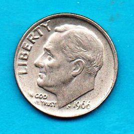 Primary image for 1966 Roosevelt Silver Dime Moderate Wear