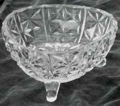 Nice Pressed Glass Footed Candy Dish, Very Good Condition - £9.29 GBP