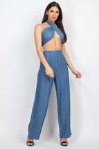 Women&#39;s Tube Tied Top &amp; Wide Pants Set - $29.50