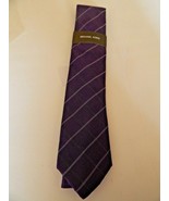 Michael Kors Men&#39;s Neck Tie lavander  One Size Gran Sorento Solid Silk $69  - $20.29 CAD