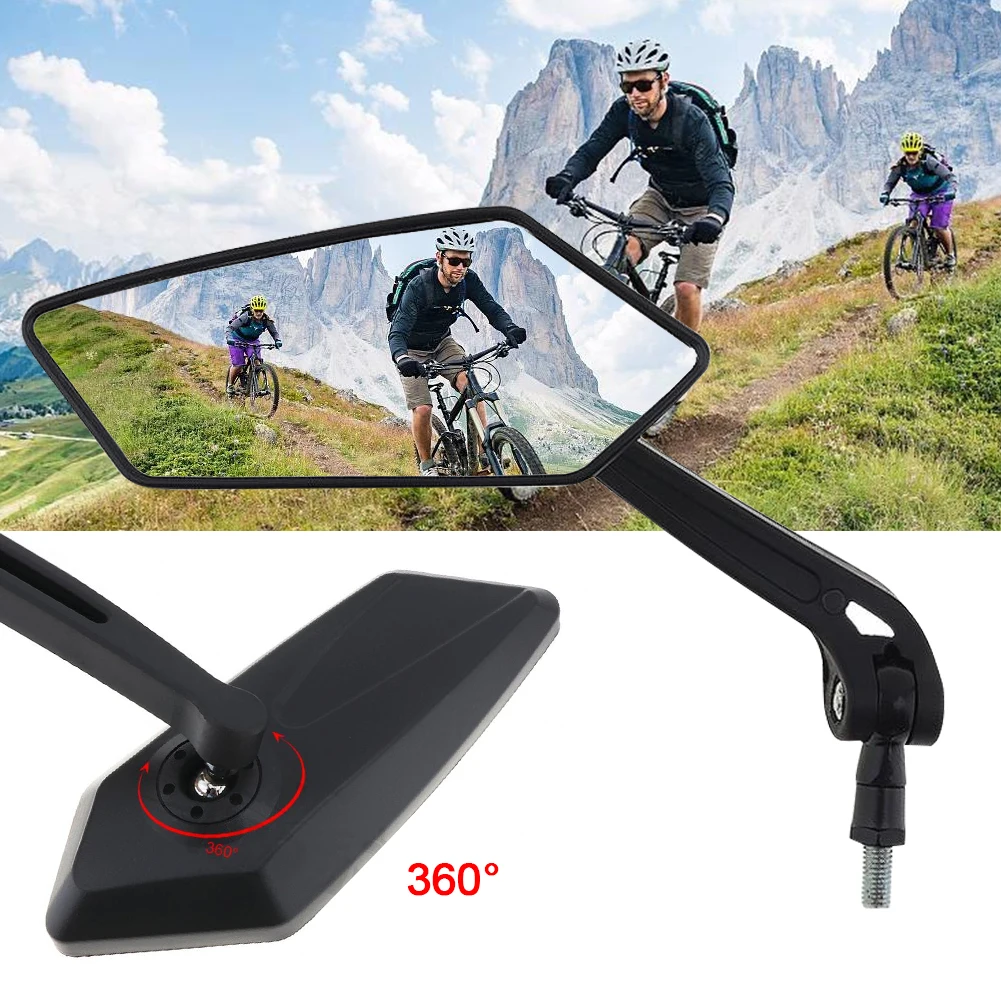 360-degree Adjustable MTB Bicycle Handlebars Rearview Mirror HD Flat Reflector C - $144.34