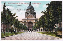 Postcard Main Entrance To Capitol Austin Texas - £3.99 GBP