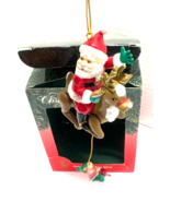 Santa's Best Christmas Charmers Vintage Santa On Reindeer HANGING ELF Or... - €10,28 EUR Santa's Best Christmas Charmers Vintage Santa On Reindeer HANGING ELF Or... - €10,28 EUR
