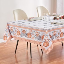 Thanksgiving Tablecloth Pumpkin Border, Harvest,Autumn, Fall Tablecloth (60X84 I - $22.99