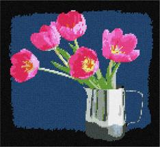 Pepita Needlepoint kit: Tulips in Cup, 11&quot; x 10&quot; - $86.00+