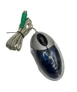 Optical Faerie Wired PS/2 Optical Mouse Translucent Blue Silver - $13.80