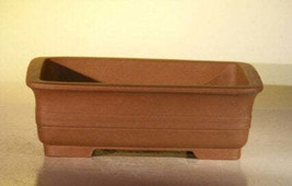 &quot;Tan Unglazed Ceramic Bonsai Pot - Rectangle6.5&quot;&quot; x 4.5&quot;&quot; x 2.125&quot;&quot;&quot; - £31.02 GBP