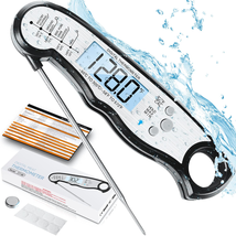 Digital Meat Thermometer, Waterproof Instant Read Food Thermometer for Cooking a - £17.73 GBP