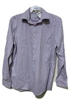 Haggar  Men’s Shirt Classic  Size 34 Or 15 Medium Blue - £7.49 GBP