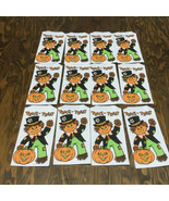 Vintage small paper bags trick or treat handout candy party favors scare... - $19.75