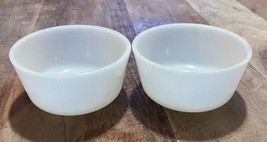 Vtg Set Of 2 Milk Glass Fire King #434 Cups 6oz Anchor Hocking - $222.91 MXN