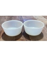 Vtg Set Of 2 Milk Glass Fire King #434 Cups 6oz Anchor Hocking - $15.94 CAD