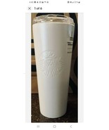 Starbucks Holiday 2021 Pearl White Christmas Stainless Tumbler Cold Cup ... - £17.29 GBP