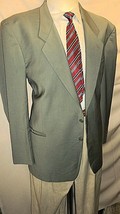 D23 46L ITALY Wool MANI BLAZER Sport Coat Jacket mens 26" arms gray green - $121.19