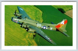 Postcard Boeing B-17 Flying Fortress &quot;The Pink Lady&quot; Over East Anglia England - £3.53 GBP