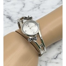 Silver Tone Dragonfly Watch Cuff Bracelet Natures Beauty - $17.59