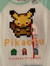 NWT - Nintendo Pokemon PIKACHU Girl&#39;s Youth Size XS (4/5) Long Sleeve Top - £11.90 GBP