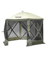 VEVOR Pop Up Gazebo Tent, Pop-Up Screen Tent 6 Sided Canopy Sun Shelter ... - $226.49