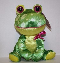 Kellytoy Looky Boos Valentine Toad Frog 11&quot; Heart Bow Plush Soft Toy Sugar Loaf - £8.52 GBP