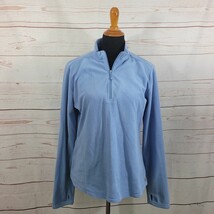 Woolrich Fleece Sweater Women&#39;s Large Heather Pullover Sweatshirt 1/4 Zip - $17.82