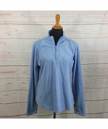 Woolrich Fleece Sweater Women&#39;s Large Heather Pullover Sweatshirt 1/4 Zip - $24.37 CAD