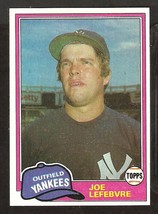 1981 Topps # 88 New York Yankees Joe LeFebvre nr mt - £0.39 GBP